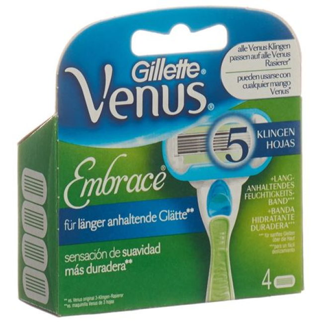 Lâminas de reposição Gillette Venus Embrace 4 unidades