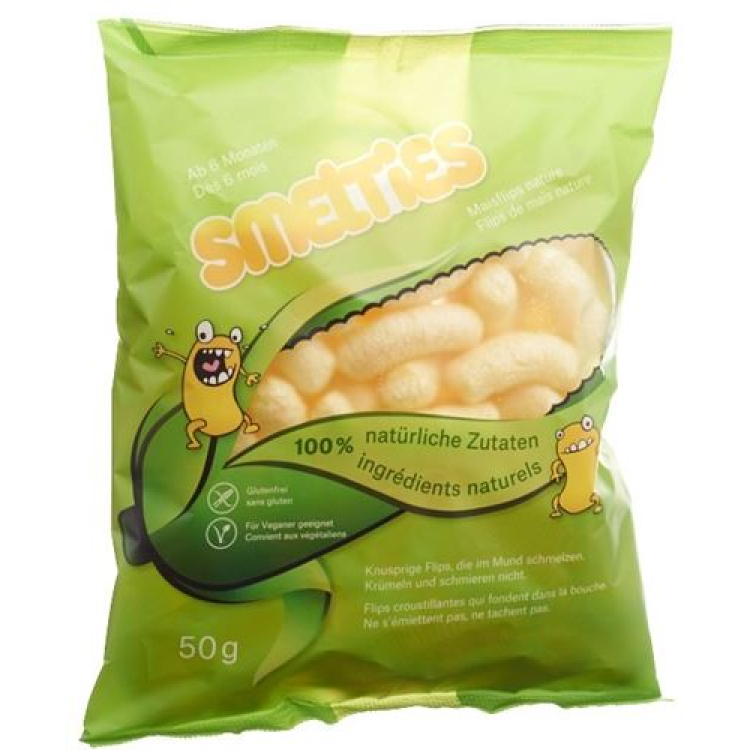 Smelties corn sticks naturlig pose 50 g