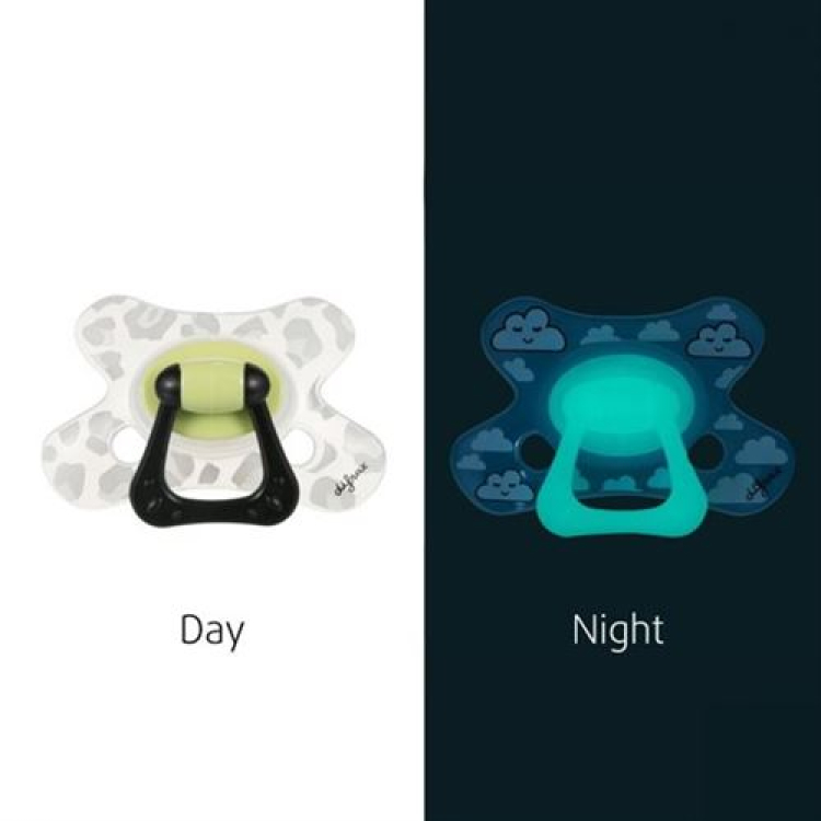 Difrax Nuggi Natural 12 + M Night Silicone