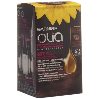 Olia hair color 5.15 cool brown