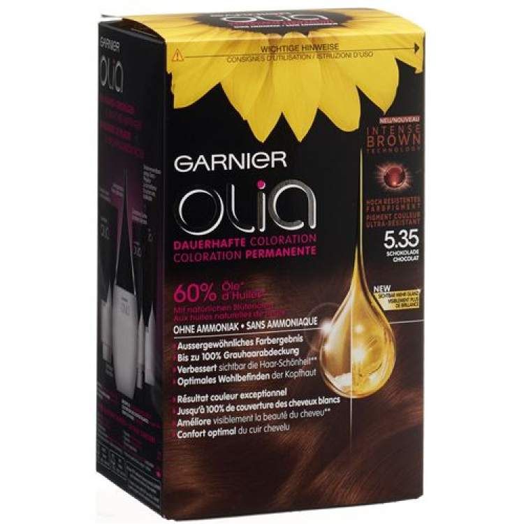 Olia Hair color Castaño 5:35 Chocolate intenso