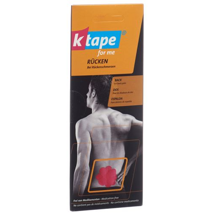 K-Tape for me back for one application 4 pieces