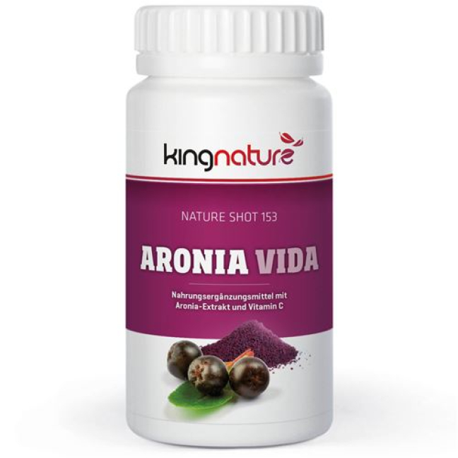 Kingnature Extracto de Aronia Vida 500 mg 100 cápsulas