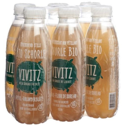 Vivitz organic cider apple elderflower 6 x 0.5 លីត្រ