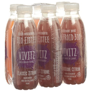 VIVITZ organic ice tea classic lemon 6 x 0.5 lt