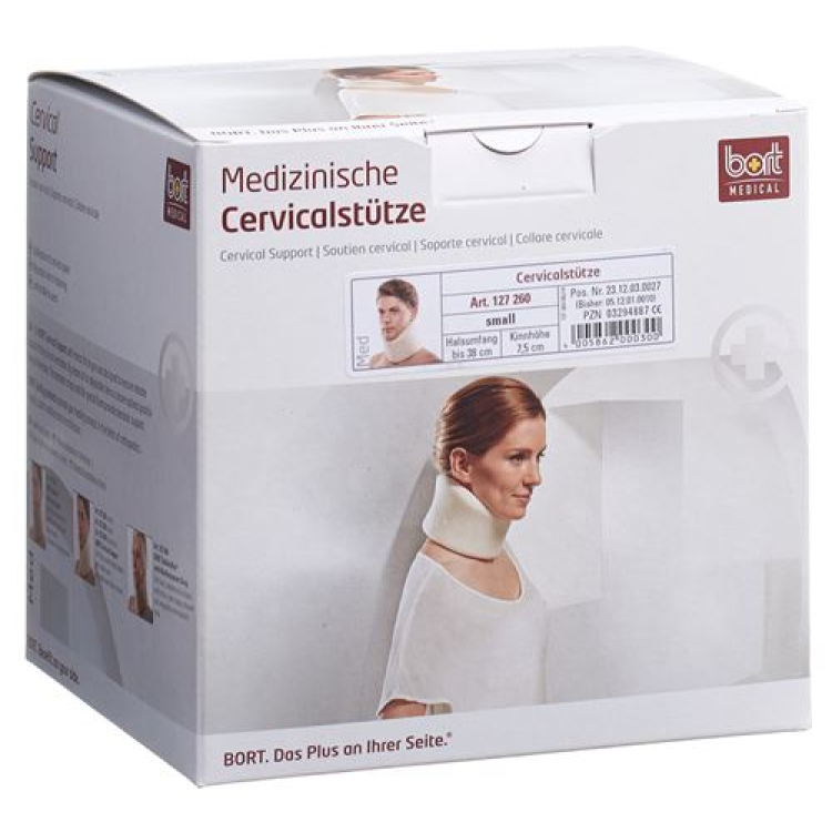 BORT Cervical support 7.5cm S -38cm white