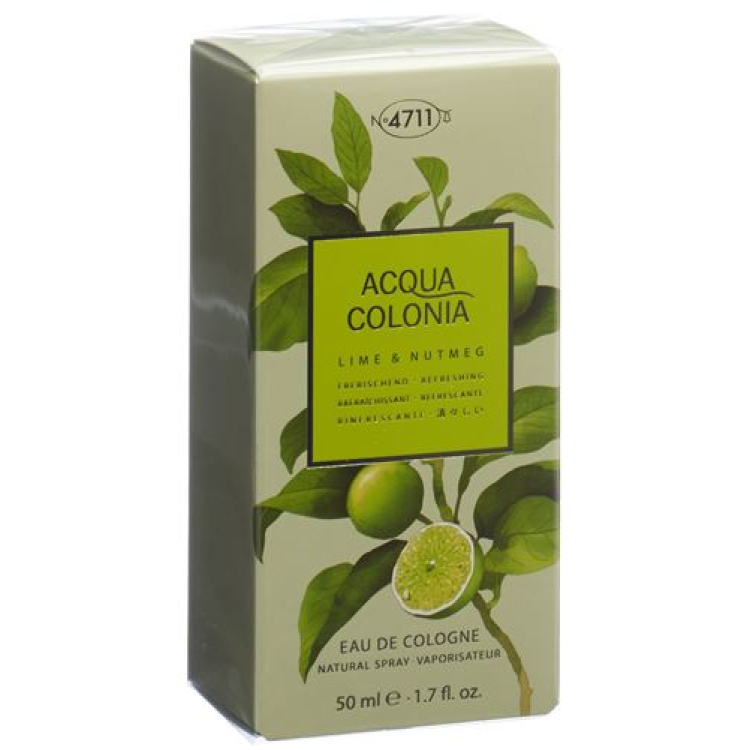 4711 Acqua Colonia limeta in muškatni orešček kolonjska voda Spr 50 ml