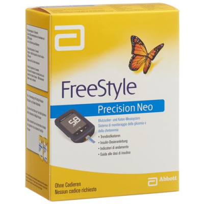 Sada systému abbott freestyle precision neo pro monitorování hladiny glukózy v krvi