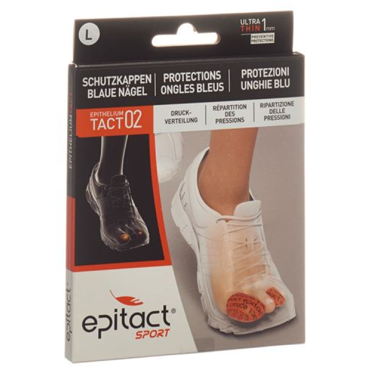 Epitact sport toe cap with blue nails L 34mm 2 pcs