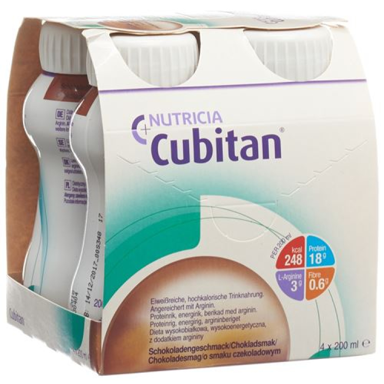 Cubitan ivóvíz csokoládé 4 x 200 ml