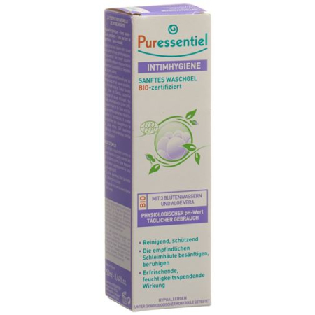 Puressentiel gyengéd tisztító gél Bio az intim higiéniához 250 ml