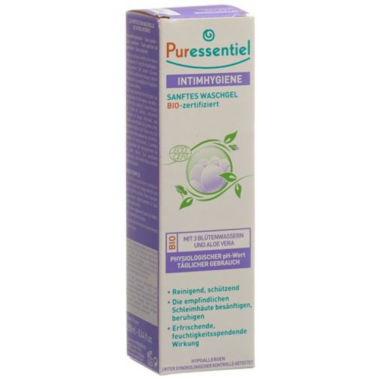 Puressentiel mild rengöringsgel Bio för intim hygien 250 ml