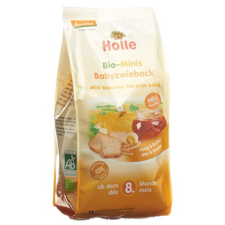 Holle Organic Baby Rusk MINIS 100 ក្រាម។