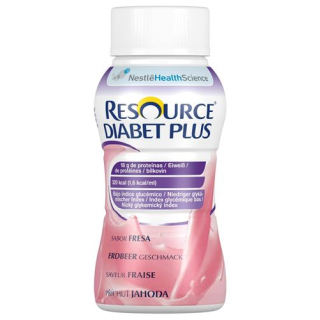 Resource Diabet Plus truskawka 4 Fl 200 ml