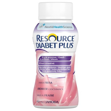 Resource Diabet Plus Fresa 4 Fl 200 ml