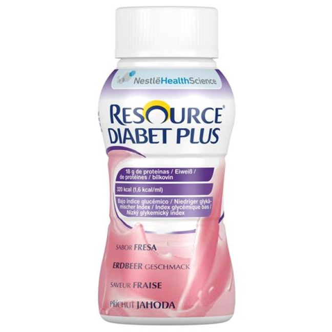 Resource Diabet Plus strawberry 4 Fl 200 ml