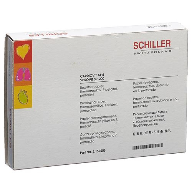 SCHILLER CARDIOVIT Reg foldepapir AT6/SP200