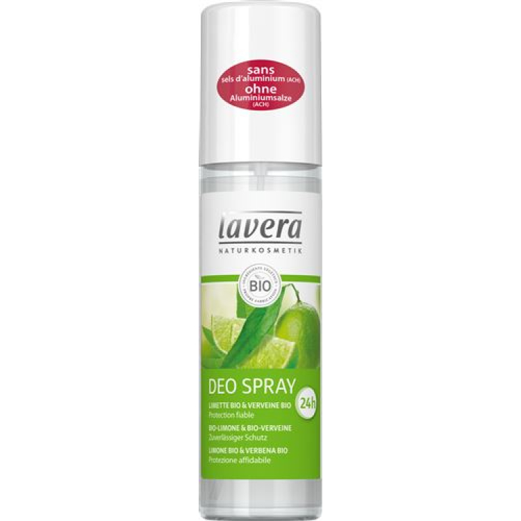 Lavera 24h deo spray organic lime and organic verbena 75ml