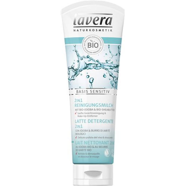 Lavera čistící mléko 2v1 základ sensitive 125 ml