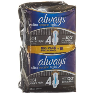 always Ultra bandage Secure Night with wings value pack 18 pcs