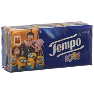 टेम्पो रूमाल मिनी पैक 9 x 5 पीसी