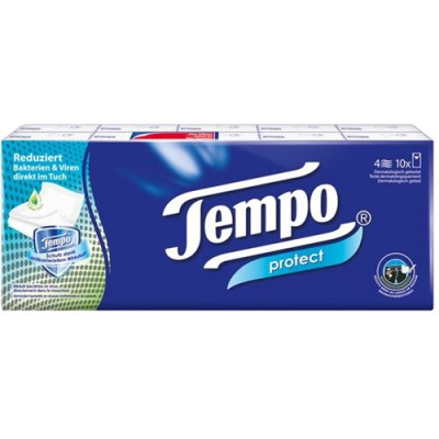 מטפחות Tempo Protect 10 על 9 יחידות