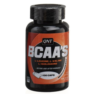 QNT BCAA + B6 vitamini kapsülleri 100 adet