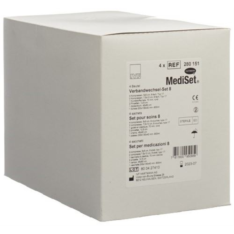 Mediset dressing set No 8 4 Btl