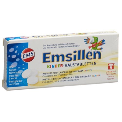 Emsillen barn halstabletten med vanilj 20 st