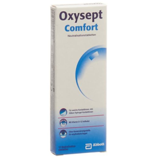 Oxysept Comfort Vitamin B12 neutraliserende tabletter 12 stk