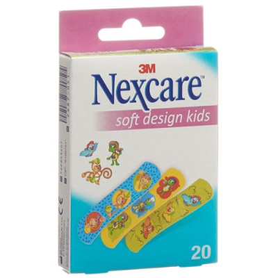 3m nexcare kostka brukowa dla dzieci soft kids design bez asortymentu 20 szt