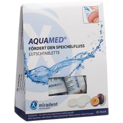 Miradent AQUAMED pastilė nuo burnos sausumo 60 g