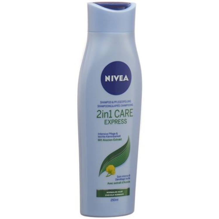 Nivea Hair 2 in 1 Care Express шампунь және кондиционері 250 мл