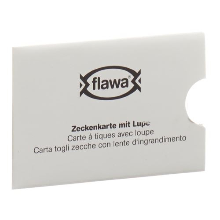 Flawa spunta la carta con la lente d'ingrandimento