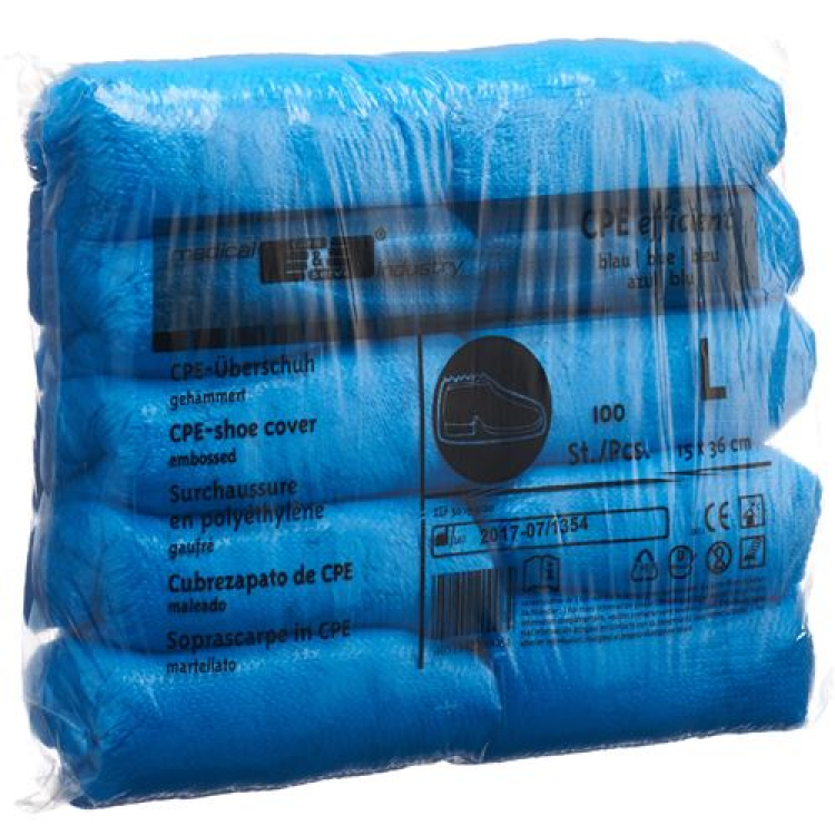 Copriscarpe Gribi PVC blu 100 pz