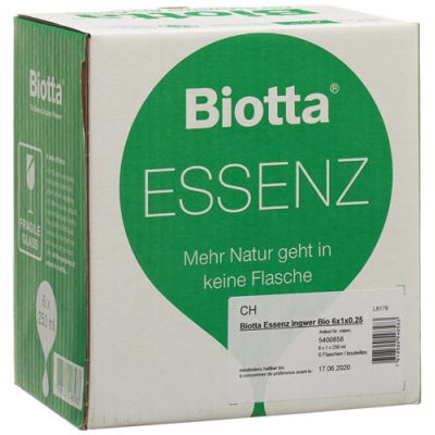 Biotta bio essence zəncəfil 6 fl 2.5 dl