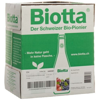 Biotta super fruits organic 6 bottles 5 dl