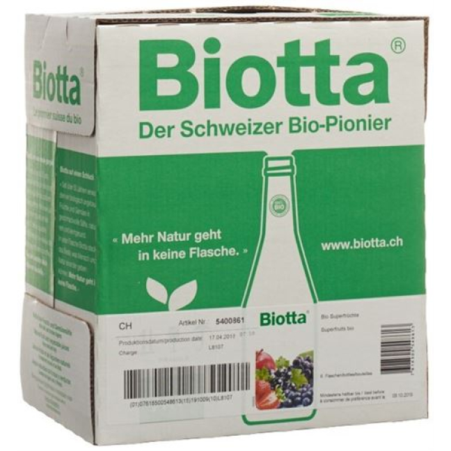 Biotta superfruits Bio Fl 6 5 дл