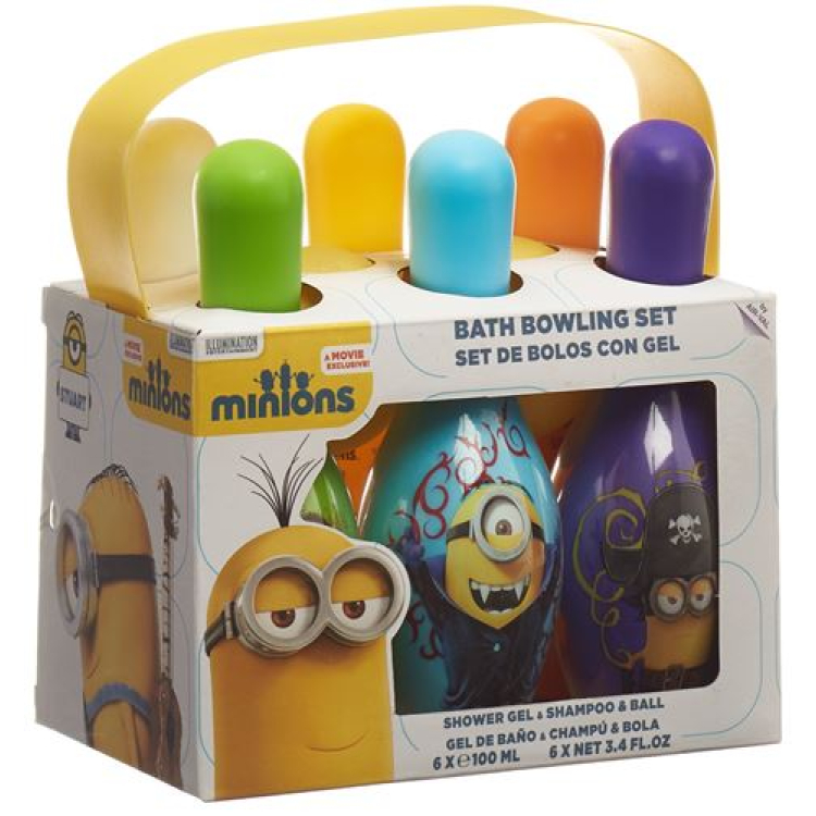 Minions Set Bowling 6x shampoo and shower + ball