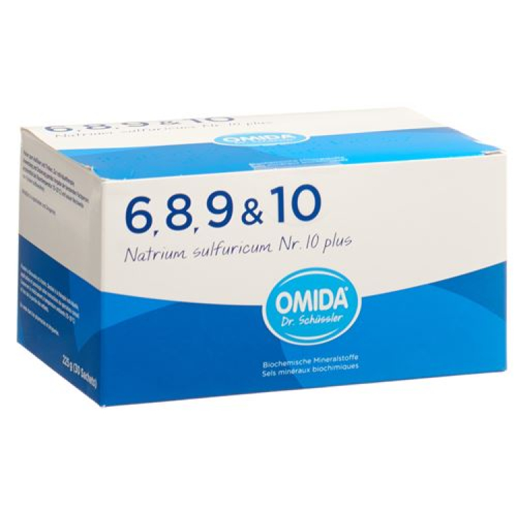 Omida Schüssler NR10 சோடியம் சல்பேட் மற்றும் powder bag 30 பிசிக்கள்