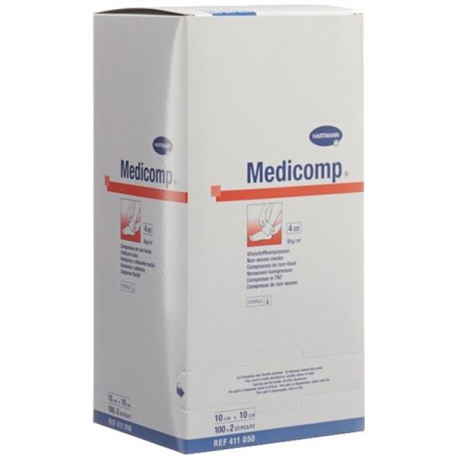 Medicomp Bl 4 kertaa S30 10x10 steriili 100 x 2 kpl