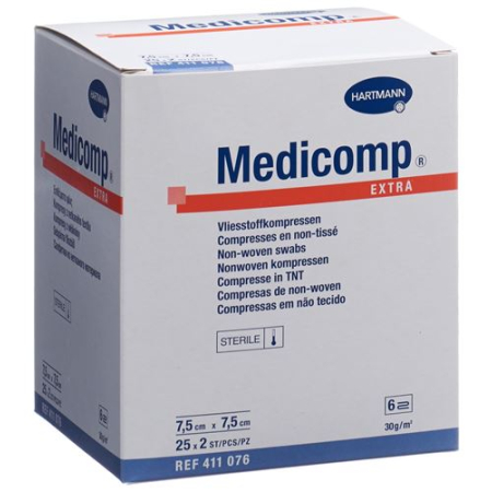 Medicomp Extra 6 ganger 7,5x7,5cm S30 25 x 2 stk