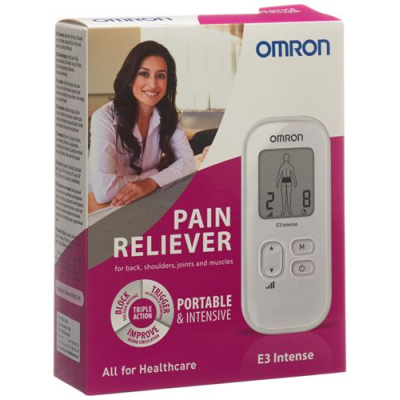 Omron tens e3 nervestimulation inklusive long life-puder