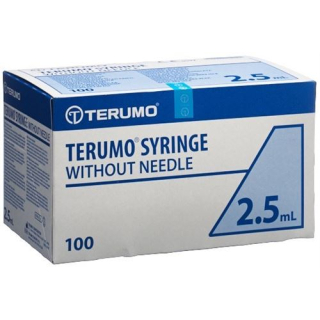 Инъекционный шприц Terumo 3 части 2,5 мл центрический 100 шт.
