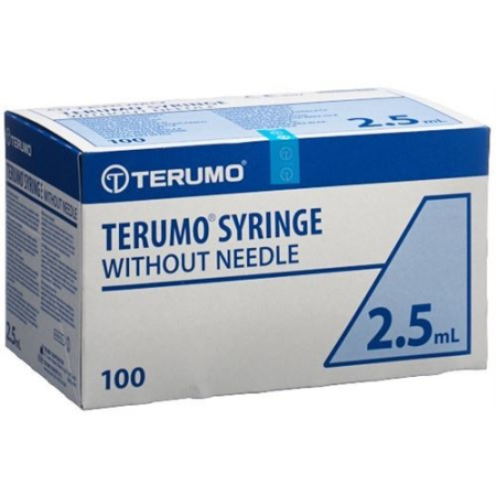 Terumo ներարկիչ ներարկիչ 3 մաս 2.5մլ կենտրոնական 100 հատ
