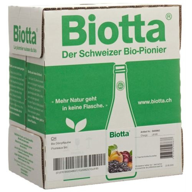 Biotta Pflaume Bio 6 x 5 dl