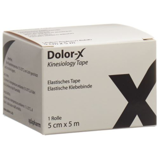 Dolor-X Kinesiology Tape 5cmx5m black