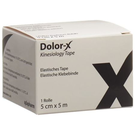 Dolor-X Kinesiology Tape 5cmx5m preto
