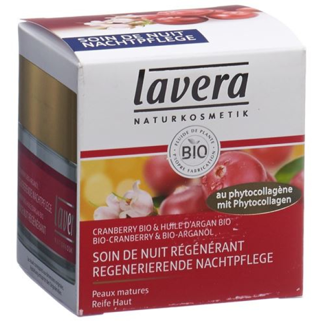 Lavera Regenerating Night Cream 50ml cranberry