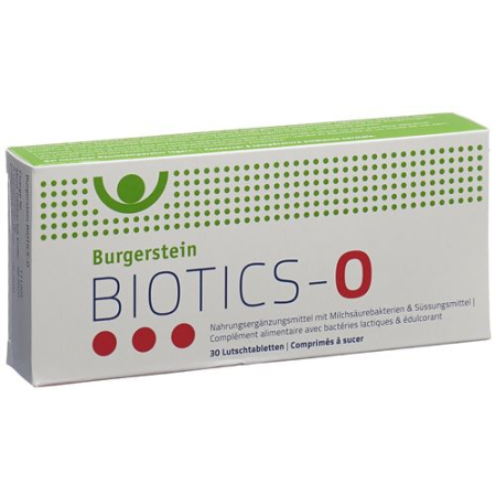 Burgerstein Biotics-O pastile 30 kosov